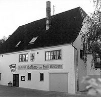 Gasthaus zum Rad um 1988 Aulendorf Gasthaus zum Rad nach Renovierung Fassade 1988