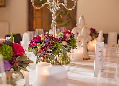 Details, Geburtstagsstrauss, Feste feiern, klösterliches Ambiete, Hotel Arthus, Aulendorf