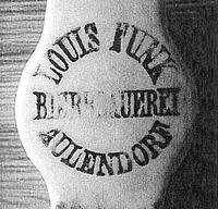 Luis Funk Bierflaschenverschluss 1887 Bierflaschenverschluss 1887 Luis Funk Aulendorf
