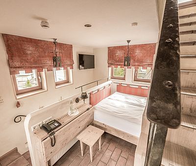Treppenstufen, Turm, Turmzimmer, Hotel Arthus, Aulendorf