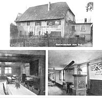 Postkarte vom Gasthaus Rad 1930 Aulendorf alte Postkarte vom Gasthaus zum Rad in Aulendorf um 1930